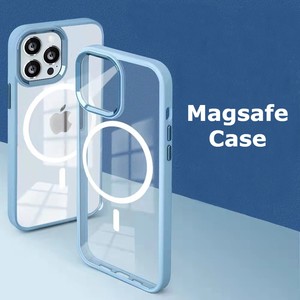 Fundas magnéticas a prueba de golpes para teléfono móvil transparente para <span class=keywords><strong>Iphone</strong></span> 14 13 <span class=keywords><strong>12</strong></span> 11 Pro Max cargador inalámbrico - Product Image 6
