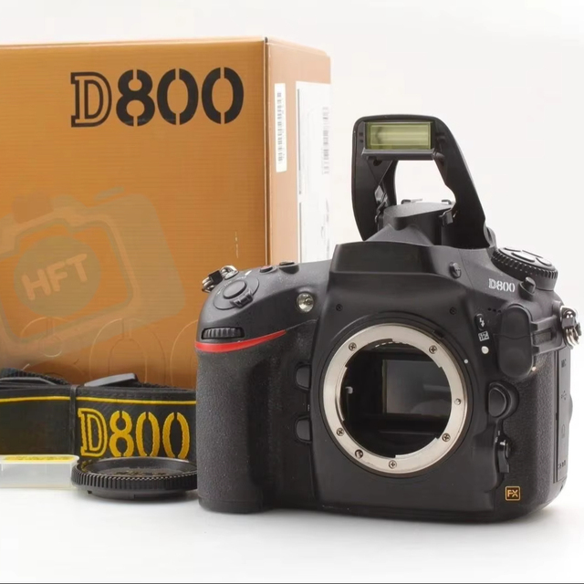 HFT Professional D800 Full Frame 1080P HD Video Lens for DSLR Camera with SD Card Dual Card Slot Rechargeable Battery