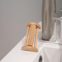 Cadeaux relaxants pour maman et papa : Outil de massage portable pour tissus profonds et serviette de soulagement de la neuropathie, petit épurateur en bois entièrement naturel
