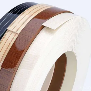 High Gloss Mdf Pvc Edge Banding Customized Color Plastic Strips For Furniture