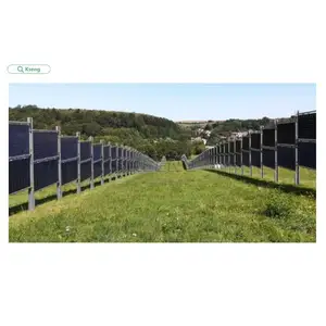 Kseng Support vertical solaire Montage au sol Rayonnage solaire pour ferme Supports de panneaux solaires au sol