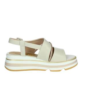 Sandalias de Plataforma con Tiras para Mujer, Modelo K-11010, Color Blanco, Estilo Veraniego - Product Image 4