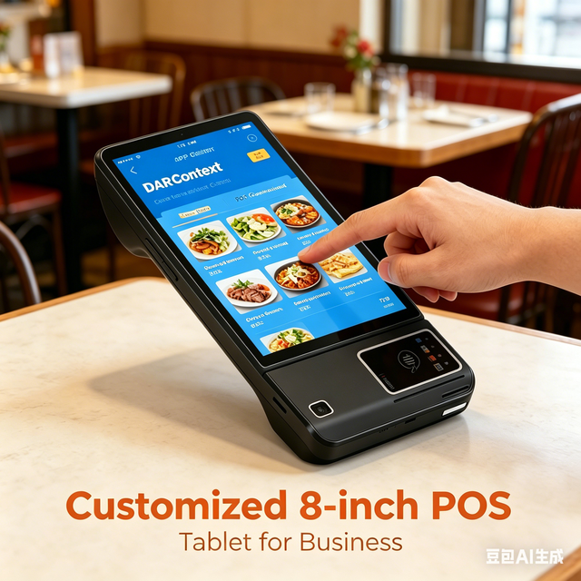 7" 8" Rugged Handheld POS Tablet PC Barcode Scanner NFC Firmware Customization Restaurant POS System for Hotel Logistics
