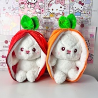 Peluche Lapin Transformable : Découvrez le Lapin Caché à l'Intérieur – Doux Animal en Peluche Idéal pour Cadeau Demoiselle d'honneur, Souvenir de Mariage – Fabricant