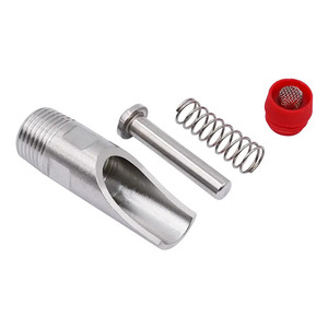 Venta caliente bebedero de pezón de cerdo de acero inoxidable tapa roja nueva condición fabricante indio instrumentos veterinarios Shakya World - Product Image 1