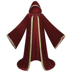 Capa de terciopelo dorado para Cosplay, capa con estampado de 4 colores para espectáculo de Halloween, <span class=keywords><strong>el</strong></span> padrino de la muerte, Edge - Product Image 5