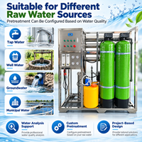 Système d'osmose inverse pour eau de puits 1000 LPH avec prétraitement au sable de quartz et au charbon et réservoir de dosage anticalcaire