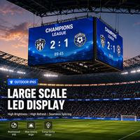 Écran LED P5 pour stade, grand écran vidéo HD 1080P avec luminosité de 4500 cd pour les sites sportifs, étanche IP65
