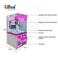 Promotion LIFUN Machine à griffes en métal Tide House pour poupées et jouets en peluche, à monnayeur, Garantie 1 an