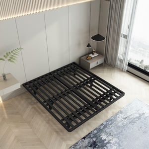 Cama Flotante con Estructura de Hierro Estilo Italiano Minimalista Sin Cabecera, Moderna y Sencilla, Desplegable, para Dormitorio Principal - Product Image 6