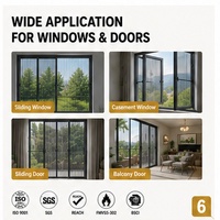 Malla Mosquitera Plegable Tipo Acordeón, Impermeable, Antipolvo, Recubierta de PVC, Poliéster, en Oferta