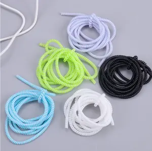 1.4米彩色电话线绳保护器防断弹簧保护绳用于USB充电电缆耳机数据线轴绕线机