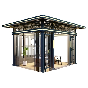 Pérgola Moderna de Alta Calidad para Exteriores, Gazebo de Jardín de Aluminio con Pantalla, Toldo, Pabellón, Admite Personalización, Aluminio - Product Image 5