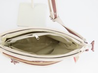 Sac bandoulière en cuir PU imperméable pour femme, usage quotidien, avec sangle tressée et fermeture à rabat zippé, personnalisable