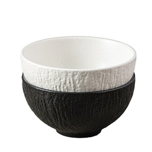 Tazón de Comedor de Diseño de Alta Calidad, Moderno, Minimalista, de Color Sólido, con Patrón de Piedra, de Cerámica, para Restaurantes y Hostelería - Product Image 6