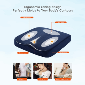 Coussin en mousse à mémoire de forme YUE RISE de 6 cm d'épaisseur, à rebond lent, avec soutien zoné et soulagement de la pression, idéal pour la <span class=keywords><strong>méditation</strong></span> et le confort lors de longues sessions assises - Product Image 2