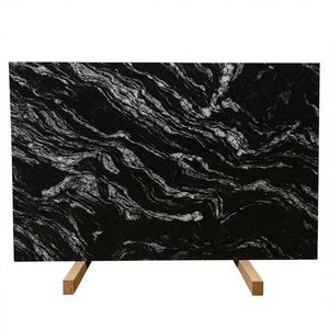 Table de salle à manger moderne en granit noir Forêt Noire, décoration de comptoir de villa, grande dalle de granit naturel, surface polie, durable - Product Image 1