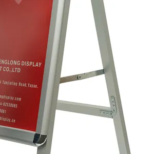 Single Side Display Poster A Frame Stand Heavy Duty Steel Back A Board Sign Snapper