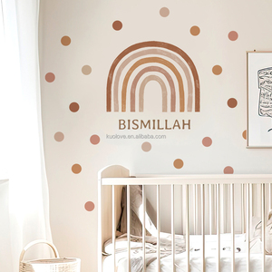 Semplice arcobaleno a <span class=keywords><strong>pois</strong></span> adesivi da parete soggiorno camera da letto divano sfondo decorazione da parete carta da parati autoadesiva adesivi <span class=keywords><strong>murali</strong></span> - Product Image 5