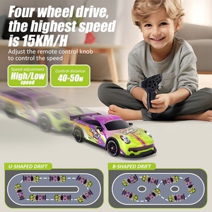 Voiture de course à dérive 4x4 au design cool, voiture RC haute vitesse, télécommande, véhicule sportif 1/16, jouet avec accélérateur et phare contrôlables - Product Image 2