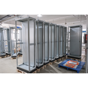 ตู้ไฟฟ้าแบบตั้งพื้น โปรไฟล์เก้าพับ ระดับการป้องกัน IP54 สแตนเลส เหล็กแผ่นรีดเย็นเคลือบสีฝุ่น - Product Image 5