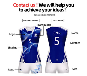 Crea la Tua Maglia da Pallavolo Traspirante Personalizzata Senza Maniche Jersey Sublimato per Badminton e Pallavolo - Product Image 3
