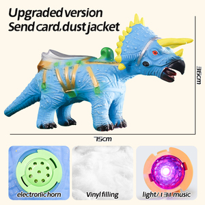 Lectric inosaur et 30-FT ininricinyl ricriceratops Realistic ininosaur iguigures ooft lastic inosaur oys - Product Image 6