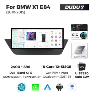 MEKEDE DUDU7 12+512G Actualización OTA Radio de Doble Banda GPS 12.3 2400*896 Pantalla 2K Car-play Auto para <span class=keywords><strong>BMW</strong></span> X1 E84 2010-2015 - Product Image 4