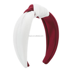 Bandeaux noués à la mode de couleur de sororité grecque pour femmes filles tissu antidérapant à larges bords <span class=keywords><strong>bandeau</strong></span> bijoux - Product Image 2