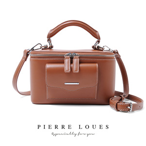 Pierre Loues <b>Box</b> Type Shoulder Bag Zipper Closure <b>Macaron</b> Colors Women's Everyday Use Spring 2026 - Product Image 5
