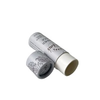 100% boîte ronde de déodorant écologique Push up crème solaire emballage conteneur baume à lèvres Kraft carton papier Tube résistant à l'huile