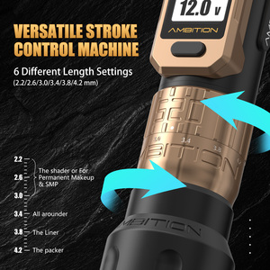 Mesin Tato Profesional Tanpa Kabel Ambition Soldier Pro 520 Motor Torsi Tinggi <span class=keywords><strong>2.2</strong></span>-4.2mm Stroke Dapat Diatur - Product Image 2