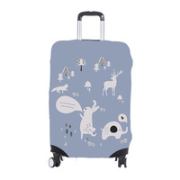 Housses de valise de voyage multi-styles en spandex, housses de protection de valise lavables