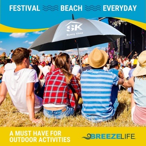 Outdoor Manual Mist Cooling Straight <b>Umbrella</b> with USB Solar Fan Anti-UV Waterproof All-Season Modern Design Gift Set - Product Image 4