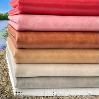 Lot de stock – Tissu en microfibre de daim Amara PU 0,6 mm, imperméable et anti-moisissure, fini pour gants, chaussures, sacs, ceintures, golf