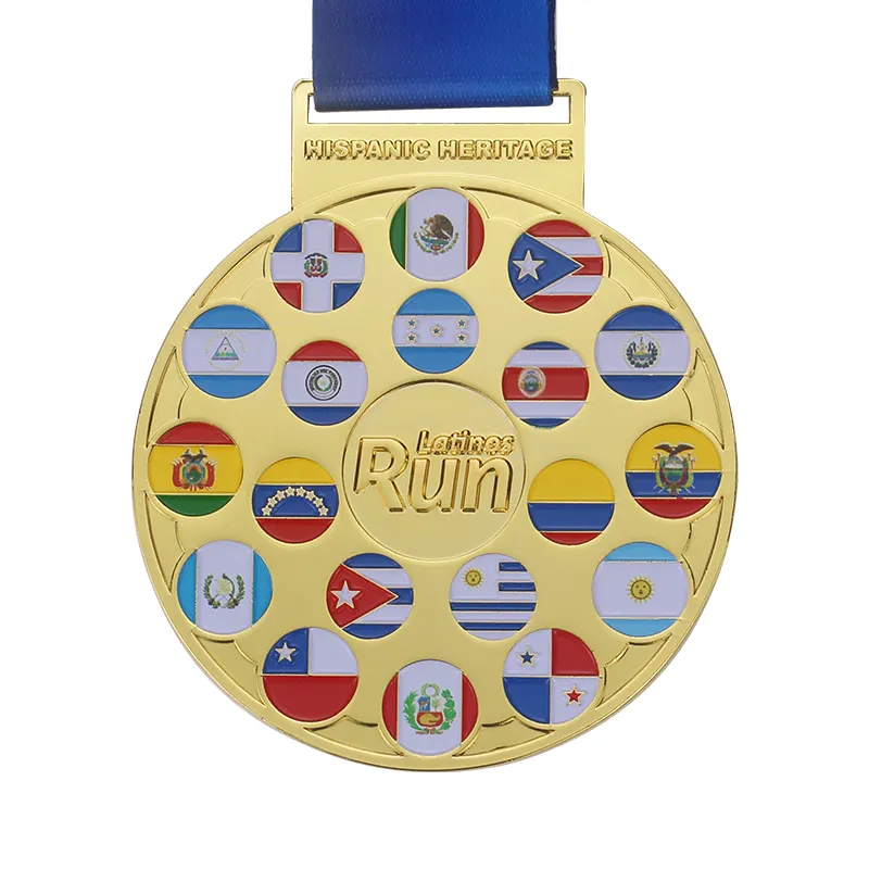 Shenzhen Fabrik hochwertige Sublimation medaille benutzer definierte Gold Silber Bronze Sport medaille