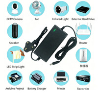 Adaptateur secteur universel de bureau de haute qualité 12V 5A 60W avec prise UK 100V-240V pour système de surveillance DVR NVR