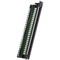 Panel Patch telepon pemasangan rak 1U 25-Port | Kabel telekomunikasi Universal untuk pusat Data & Jaringan Perusahaan