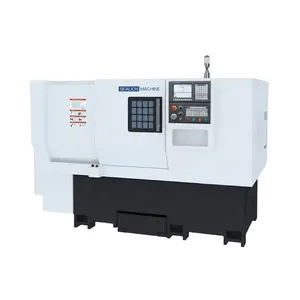 HTB650 5000kg Peso Torno CNC de alta precisión de mecanizado Husillos individuales Torno de lecho inclinado