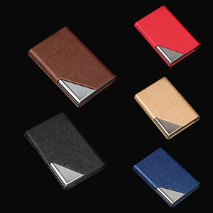 Chuyên nghiệp PU da chủ thẻ kim loại thẻ tín dụng trường hợp Pocket chủ thẻ - Product Image 6