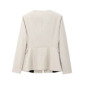 Traje de 2 piezas para mujer, nuevo vestido de oficina a la moda, traje con botones exquisitos, chaqueta <span class=keywords><strong>Retro</strong></span> de manga larga + traje de Pantalón recto de cintura media - Product Image 2