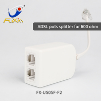 Répartiteur ADSL de haute qualité avec câble modulaire RJ11 répartiteur de modem ADSL xDSL 6P4C RJ11 Pots de modem ADSL en ligne répartiteur VDSL