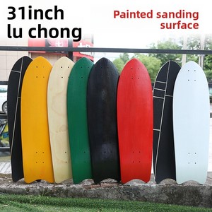 Venta al por mayor de alta calidad personalizable 31*10 pulgadas color Arce tierra tabla de surf cubierta Tabla de peces superficie adecuada para deportes al aire libre - Product Image 4