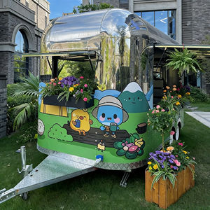 Chariot mobile à 4 roues en acier inoxydable pour la vente de poulet frit, de frites et de glaces dans les parcs à thème et les carnavals - Product Image 5