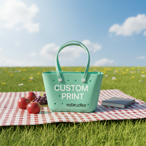 Bolsos <span class=keywords><strong>de</strong></span> Diseño Personalizados para Mujer, Bolsos <span class=keywords><strong>de</strong></span> Playa <span class=keywords><strong>de</strong></span> EVA Grandes, Elegantes, Impermeables, con Cadenas <span class=keywords><strong>de</strong></span> Perlas, para Verano y Otoño - Product Image 1