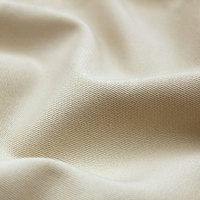 Tissu sergé solide extensible en coton polyester spandex à double couche super doux pour pantalon
