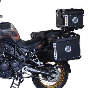 Benelli 502X Tourer moto asta in acciaio inox in lega di alluminio tre Box lato e posteriore portaoggetti di coda impermeabile collisione - Product Image 1