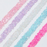 Bande adhésive en résine de perles de haute qualité, largeur 1,2 cm, strass autocollants pour accessoires de sacs et de vêtements