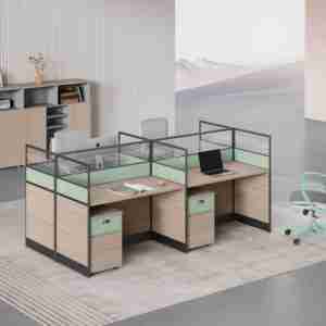 Muebles Modernos para Oficina en Cubículos, Estaciones de Trabajo para 1, 2 o 4 Personas, Escritorio de Oficina - Product Image 1