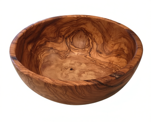 Bol de service artisanal en bois d'olivier Orrizen, centre de table de luxe, 6, 7, 8, 11, 12 pouces, bol de décoration pour la maison - Product Image 1